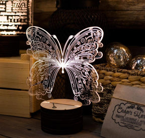 3D Acrylic Light Butterfly Lamp - Buyway