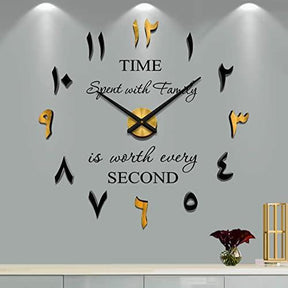 Acrylic Arabic Modern DIY Large Wall Clock - Buyway