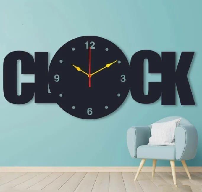 Acrylic DIY Big Clock Letters Wall Clock - Buyway