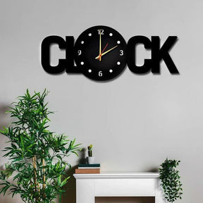 Acrylic DIY Big Clock Letters Wall Clock - Buyway