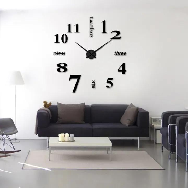 Big Quartz DIY 3D Wall Clock - Buyway