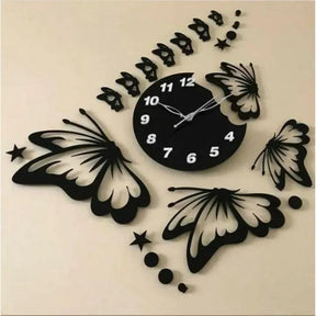 Butterflies and Stars Wall Clock - Buyway