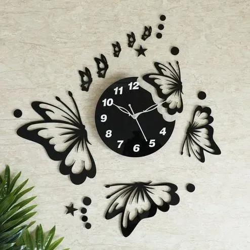 Butterflies and Stars Wall Clock - Buyway