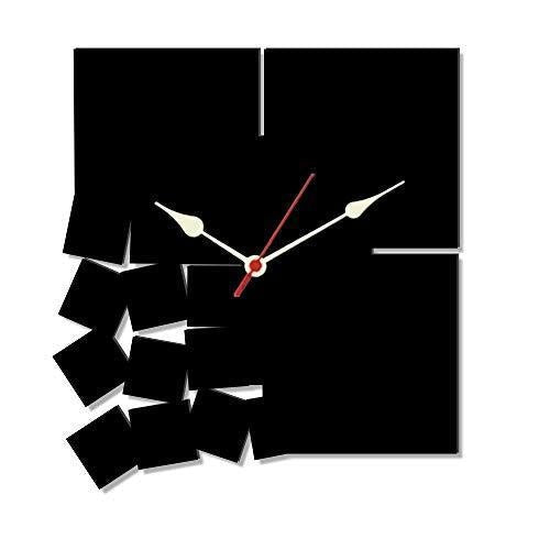 Minimal Broken Blocks 3D Acrylic Wall Clock - Buyway