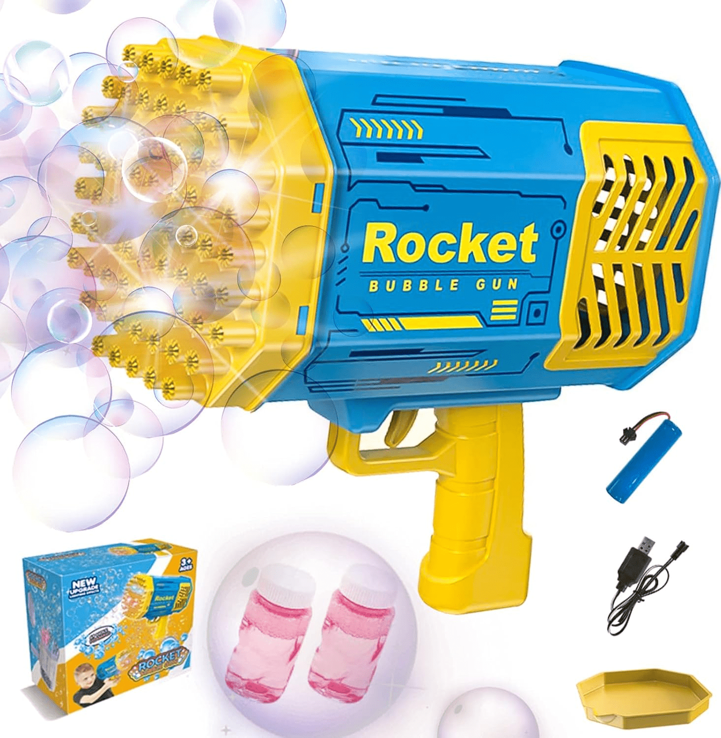 Rocket Bubble Gun For Kids - Buyway