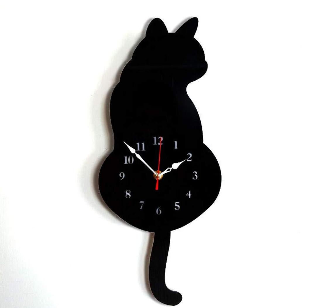 Wall Clock Acrylic Modern Cute Cat - Buyway