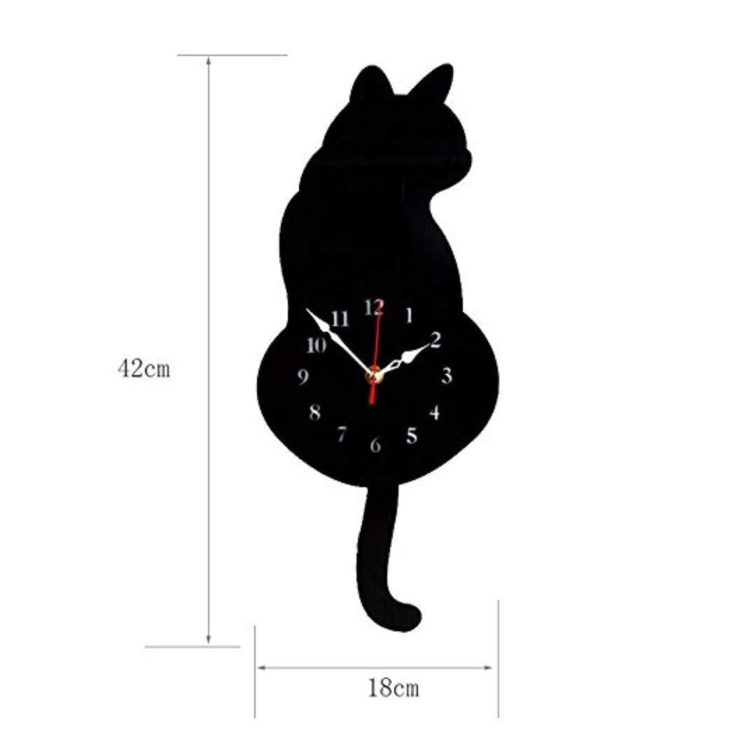 Wall Clock Acrylic Modern Cute Cat - Buyway